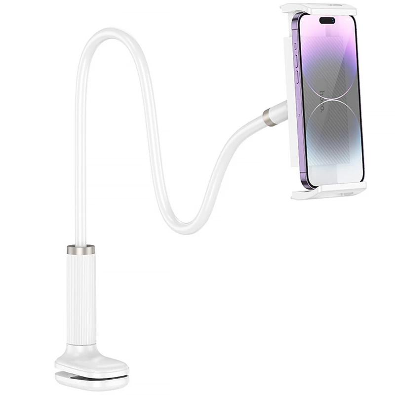 Регульована підставка для телефону/планшета Hoco HD10 Bamboo lazy stand – White. Фото 2 з 4