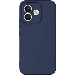Цветной силиконовый чехол GETMAN с закрытой камерой на Xiaomi Redmi Note 17 — Синий / Midnight blue