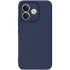 Цветной силиконовый чехол GETMAN с закрытой камерой на Xiaomi Redmi Note 17 – Синий / Midnight blue. Фото 1 из 1