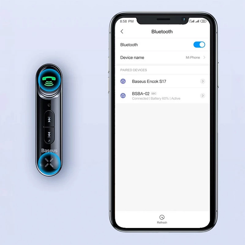Bluetooth ресивер Baseus BSBA-02 AUX Wireless Audio Receiver (WXQY01) – Black. Фото 4 з 6