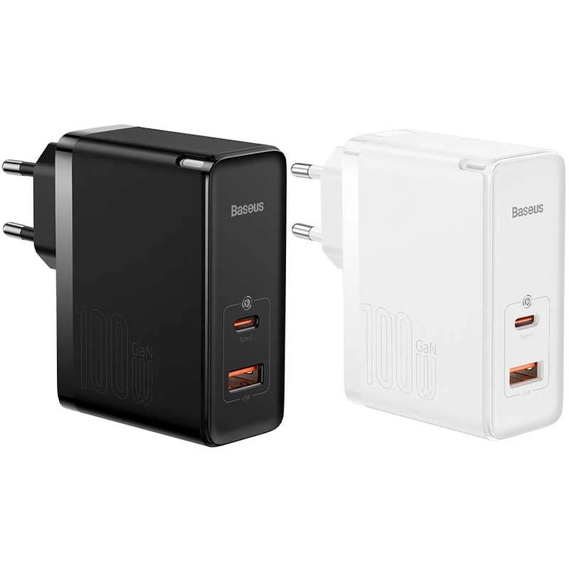 МЗП Baseus GaN5 Pro Type-C+USB 100W EU фото 1 з 2