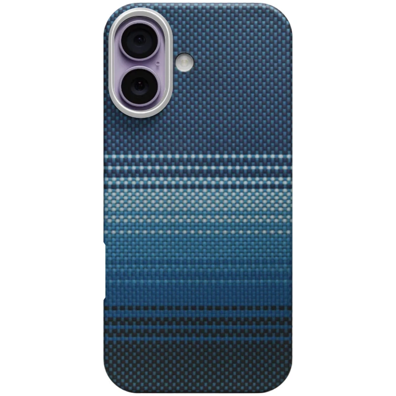 Чехол PC Carbon Protection Slim with MagSafe для Apple iPhone 17 (6.3") – Blue. Фото 2 из 2