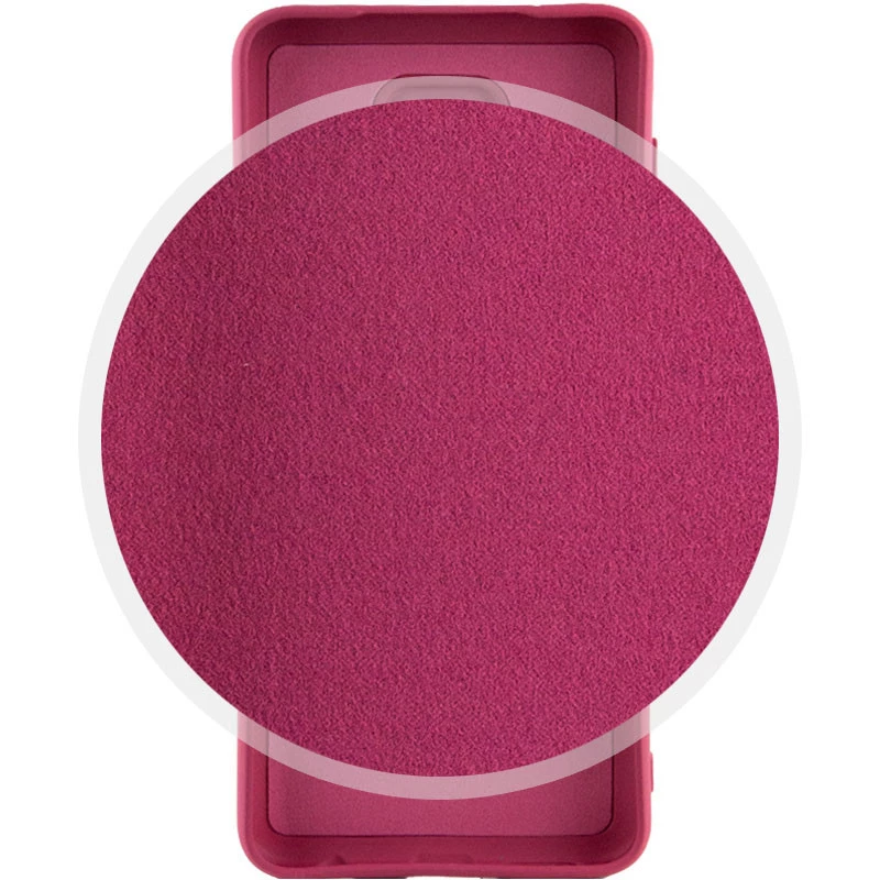 Кольоровий силіконовий чохол GETMAN із закритою камерою для Xiaomi Redmi Note 9 / Redmi 10X – Бордовий / Marsala. Фото 2 з 4