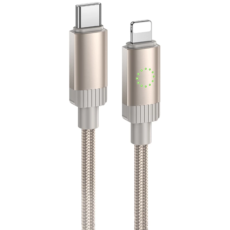 Дата кабель Hoco X117 Star Type-C to Lightning 27W (1m) – Gold. Фото 1 з 4