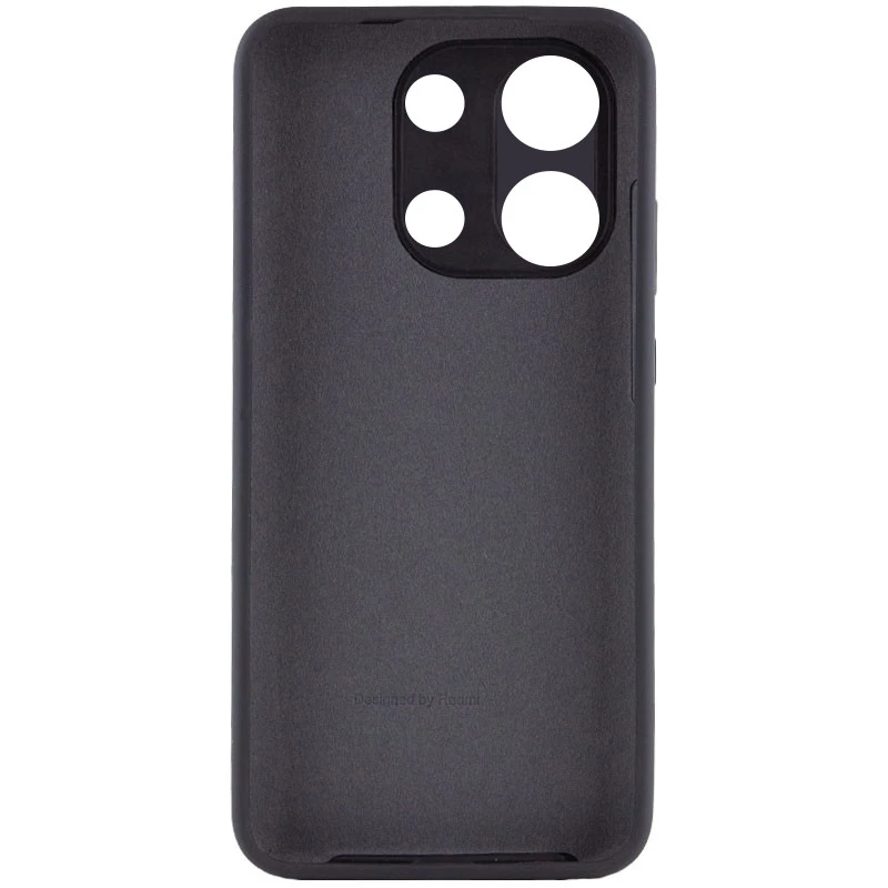 Чохол Silicone Case з закритим низом та захистом камери на Xiaomi Redmi Note 13 5G – Чорний / Black. Фото 2 з 3