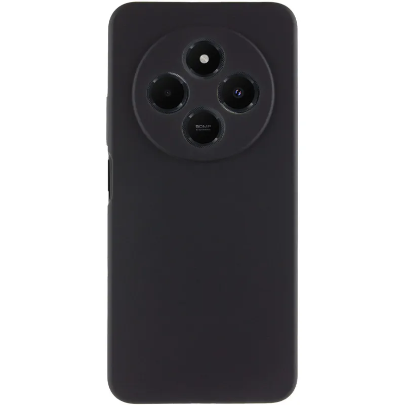 Чехол Silicone Case Lakshmi Premium з закритою камерою на Xiaomi Poco M7 – Черный / Black. Фото 3 из 8