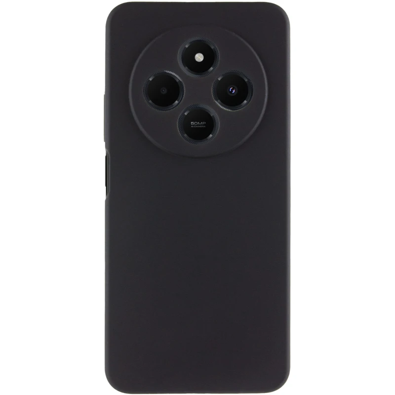 Чохол Silicone Case Lakshmi Premium із закритою камерою для Xiaomi Redmi 14C / Poco C75 – Чорний / Black. Фото 5 з 8