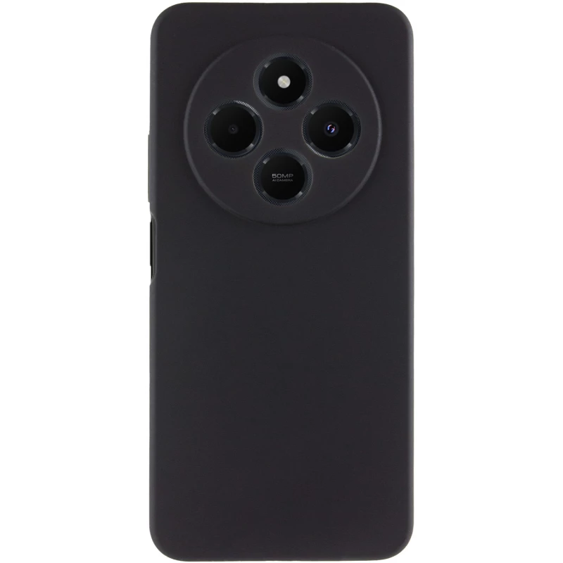 Чохол Silicone Case Lakshmi Premium з закритою камерою на Xiaomi Redmi 14C / Poco C75 – Чорний / Black. Фото 5 з 8