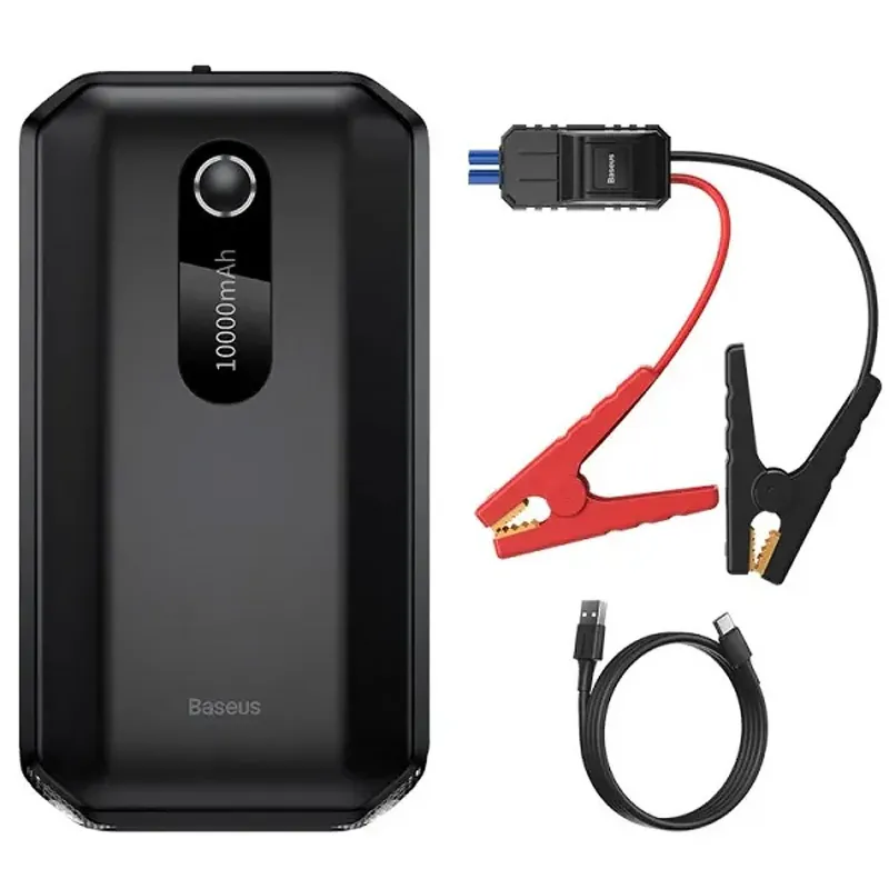 Пусковий пристрій (бустер) для автомобіля Baseus Super Energy Air Car 10000 mAh (CGNL0201) – Black. Фото 2 з 5