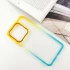 Силиконовый чехол фреш для Xiaomi Redmi Note 13 Pro 4G – Бирюзовый / Оранжевый. Фото 3 из 9