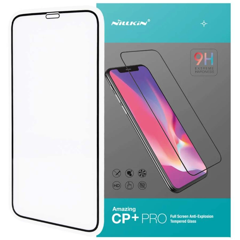 

Защитное стекло Nillkin (CP+PRO) для Apple iPhone 13 (6.1") (Черный), Чорний