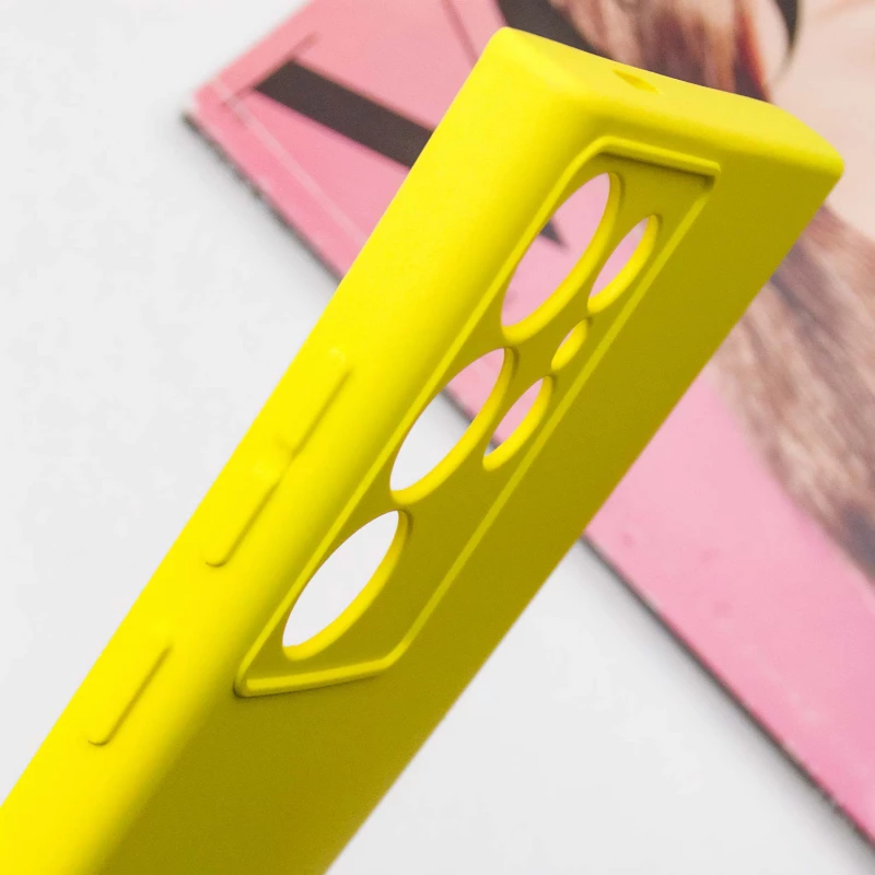 Чохол Silicone Case Lakshmi з закритою камерою на Samsung Galaxy S24 Ultra – Жовтий / Flash. Фото 9 з 12