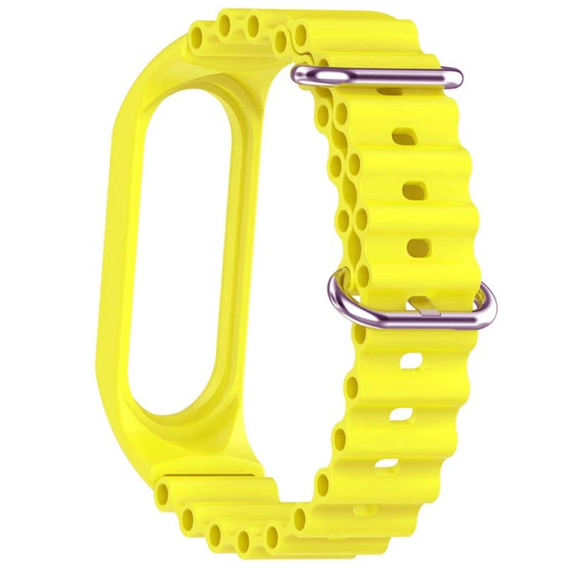 Ремешок Ocean Band для Xiaomi Mi Band 4/3 – Желтый / Flash. Фото 4 из 8