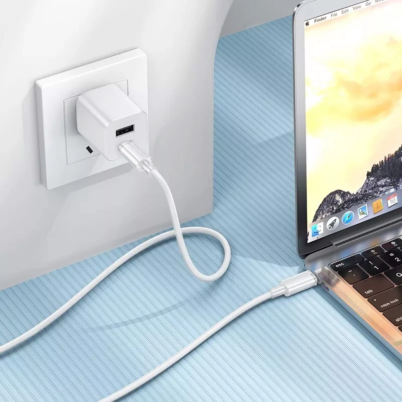 Дата кабель Borofone BX112 Lemon Type-C to Type-C 60W (1m) – White. Фото 5 з 5