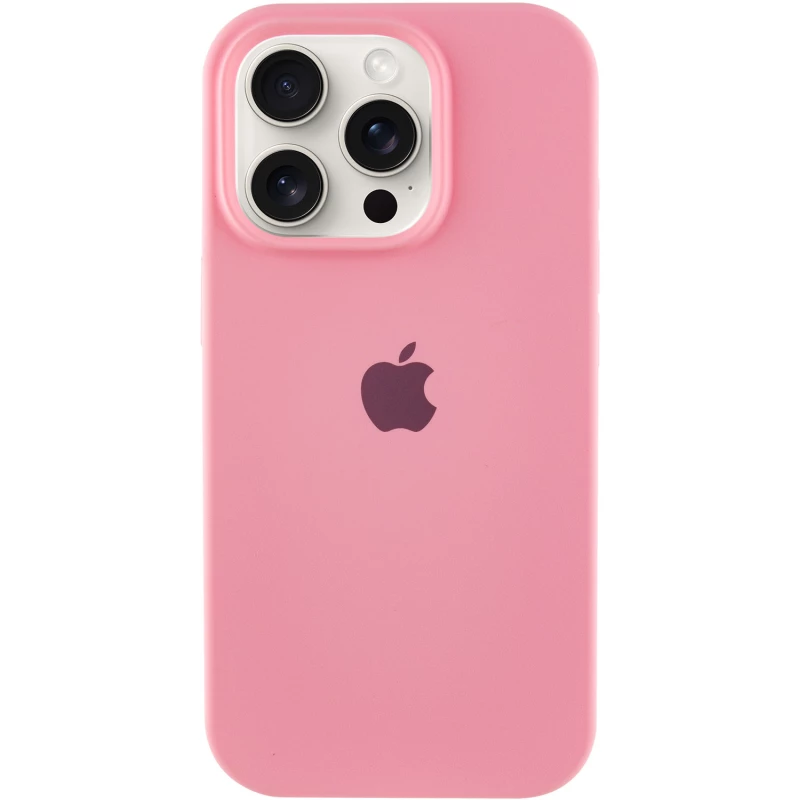 Чохол Silicone Case з закритим низом на Apple iPhone 14 Pro (6.1") – Рожевий / Light pink. Фото 1 з 6