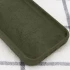 Чохол з закритим низом Silicone Case на Apple iPhone 7 plus / 8 plus – Зелений / Dark Olive. Фото 2 з 2