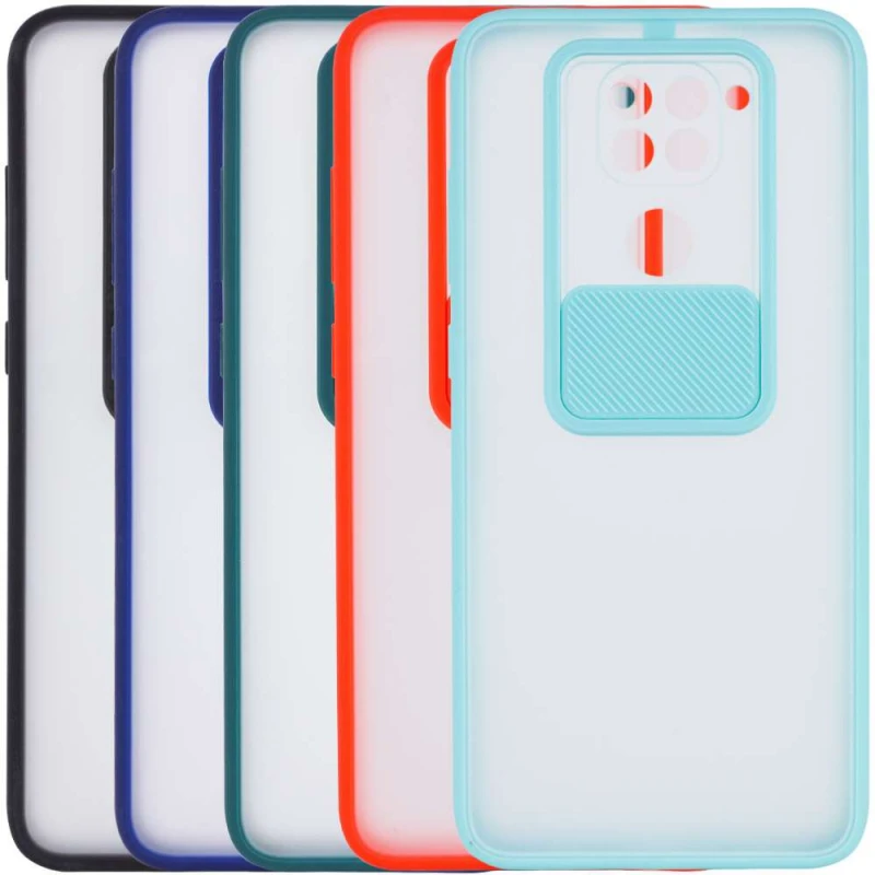 

Матовий силіконовий чохол зі шторкою для камери на Xiaomi Redmi Note 9 / Redmi 10X