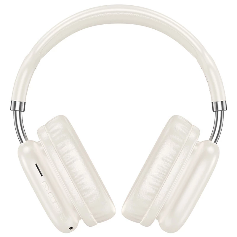 Накладні бездротові навушники Hoco W52 Wonderful – Milky White. Фото 2 з 3