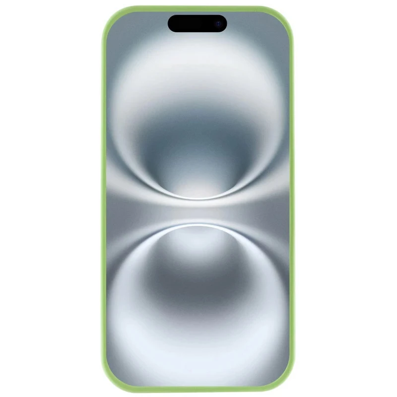 Чохол Silicone Case з закритим низом на Apple iPhone 16e (6.1") – М'ятний / Mint. Фото 3 з 6
