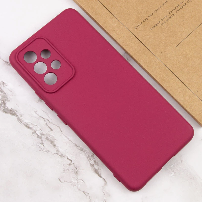 Чохол Silicone Case Lakshmi Premium із закритою камерою для Samsung Galaxy A53 5G – Бордовий / Plum. Фото 7 з 11