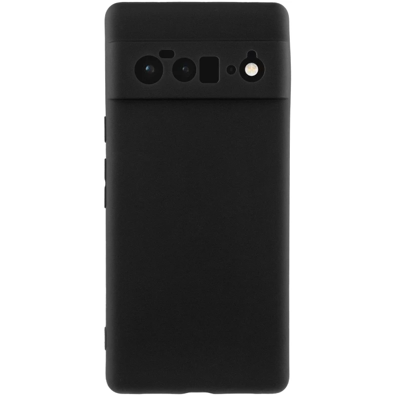 Чёрный силиконовый чехол Epik с защитой камеры для Google Pixel 6 Pro – Черный. Фото 3 из 7