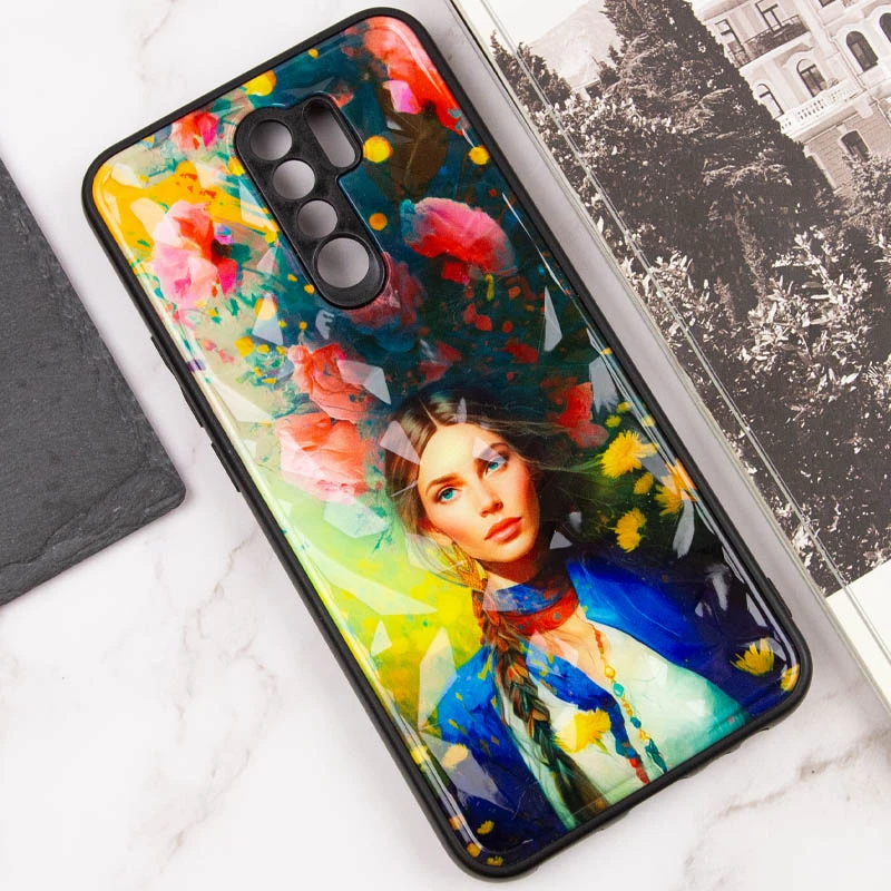 Стеклянный чехол Prisma Ladies на Xiaomi Redmi 9 – Peonies. Фото 5 из 6