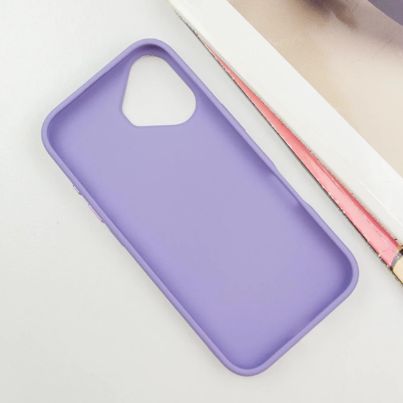 TPU чохол Bonbon з металевими кнопками та MagSafe на Apple iPhone 16 – Бузковий / Dasheen. Фото 4 з 8