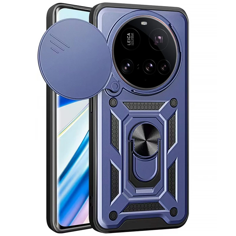 Удароміцний чохол Ummi Camshield Serge Ring (in box) для Xiaomi 15 Ultra – Синій / Navy. Фото 1 з 1