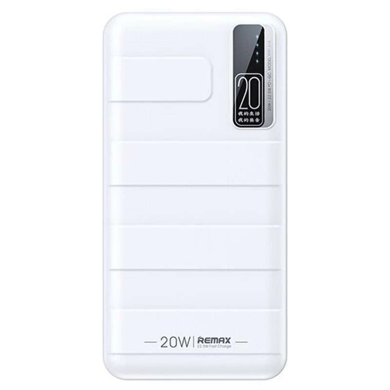 

Портативное зарядное устройство Power Bank Remax RPP-316 PD20W+QC22.5W 20000 mAh (Белый), Білий