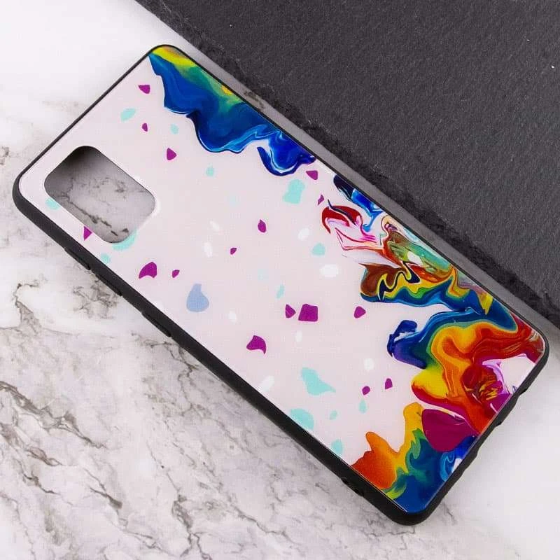 Скляний чохол Diversity на Samsung Galaxy A72 4G / A72 5G – Stains multicolored. Фото 3 з 4