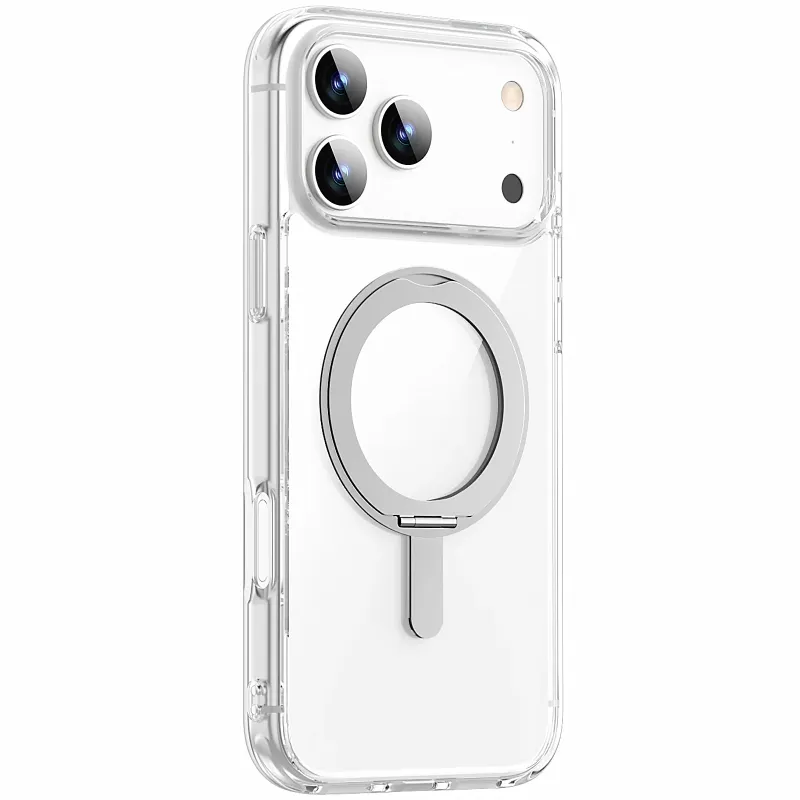 PC чохол WiWU iShield Ultra series with ring для Apple iPhone 17 Pro (6.3") – Transparent. Фото 2 з 5