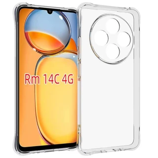 Ультратонкий силиконовый чехол GETMAN с крытыми бортами та камерою на Xiaomi Redmi 14C / Poco C75 фото 1 из 2