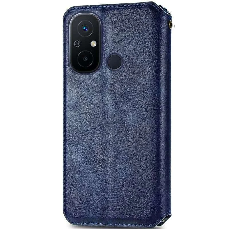 Чохол-книжка GETMAN кубик на Xiaomi Redmi 12C – Синій. Фото 3 з 6