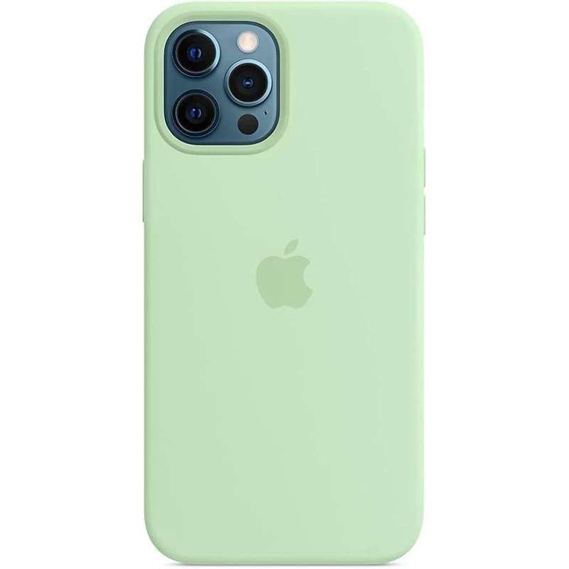 Чехол Silicone Case с закрытым низом для Apple iPhone 15 Pro (6.1") – Зеленый / Pistachio. Фото 1 из 8