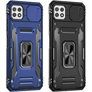 Ударопрочный чехол Square Ring c шторкой на камеру для Samsung Galaxy A22 5G фото 1 из 3