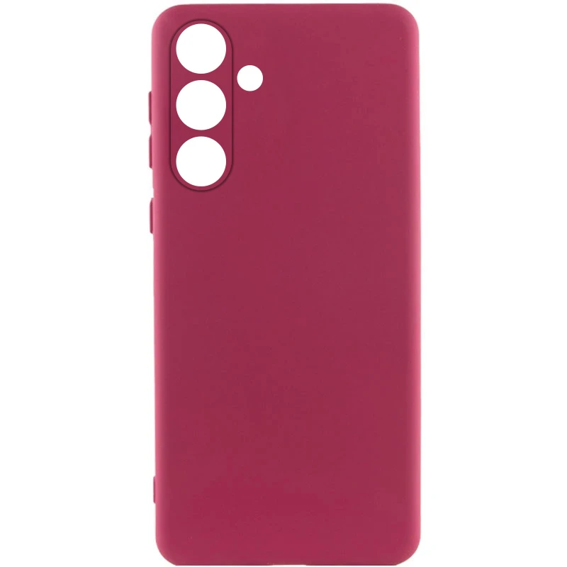 Чохол Silicone Case Lakshmi Plus з закритою камерою на Samsung Galaxy A36 5G – Бордовий / Marsala. Фото 2 з 8