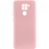 Кольоровий силіконовий чохол GETMAN із закритою камерою для Xiaomi Redmi Note 9 / Redmi 10X – Рожевий / Pink. Фото 1 з 1