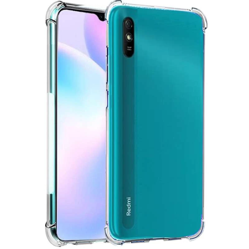 

Силіконовий чохол з критими бортами на Xiaomi Redmi 9A (Безбарвний (прозорий))