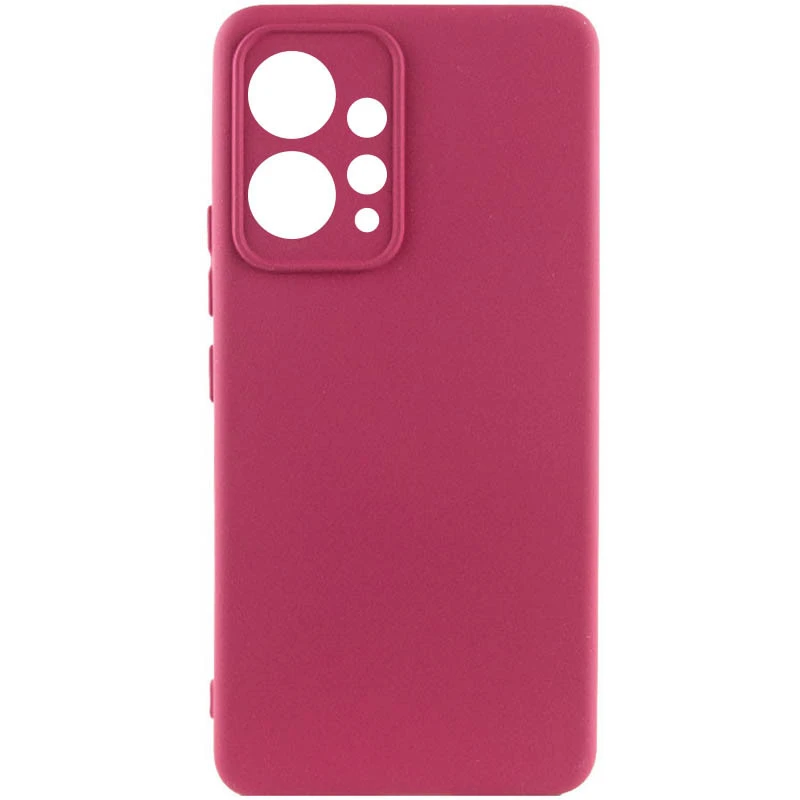 Чохол Silicone Case Lakshmi Premium із закритою камерою для Xiaomi Redmi Note 12 4G – Бордовий / Plum. Фото 1 з 6
