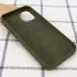 Чохол Silicone Case з закритим низом на Apple iPhone 12 (6.1") – Зелений / Dark Olive. Фото 3 з 3