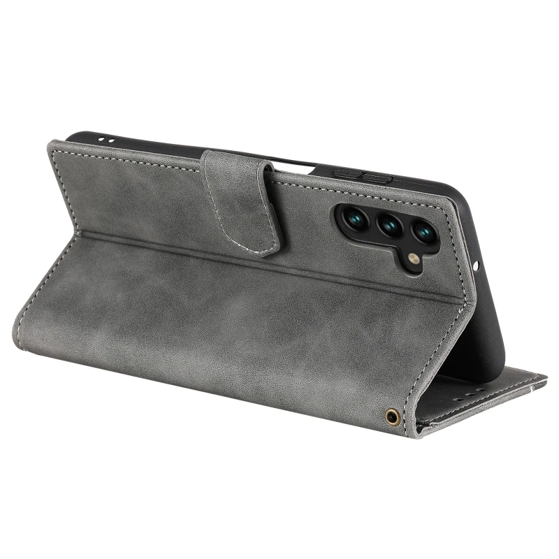 Шкіряний чохол-книжка Maverick Cover для Samsung Galaxy S26+ – Grey. Фото 5 з 5