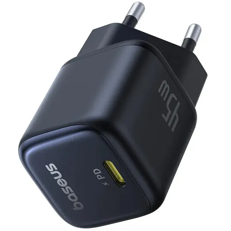 МЗП Baseus PicoGo GaN Fast Charger 45W (1USB-C) (P10176800) – Cosmic Black. Фото 3 з 5