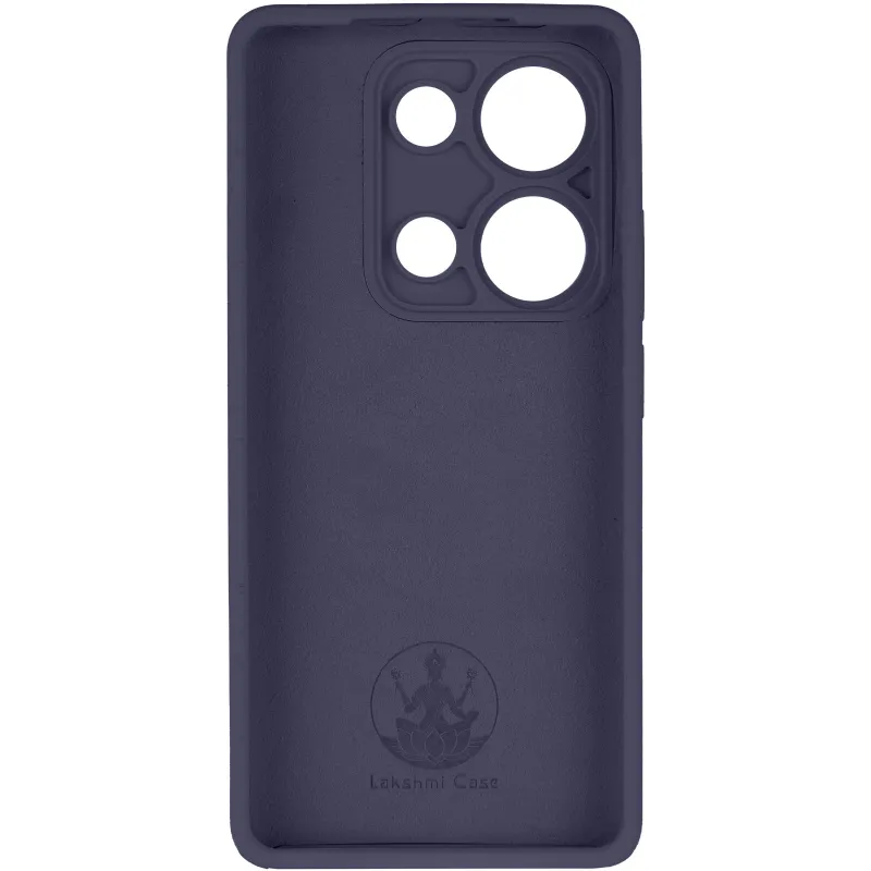 Чохол Silicone Case Lakshmi Premium із закритою камерою для Xiaomi Redmi Note 14S – Темно-синій / Midnight blue. Фото 5 з 8