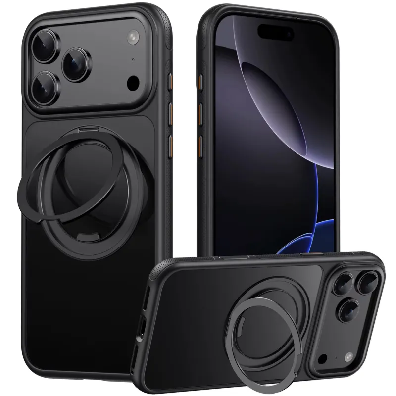 Чехол Ummi Stylish with MagSafe Ring для Apple iPhone 17 Pro Max (6.9") – Black. Фото 2 из 5