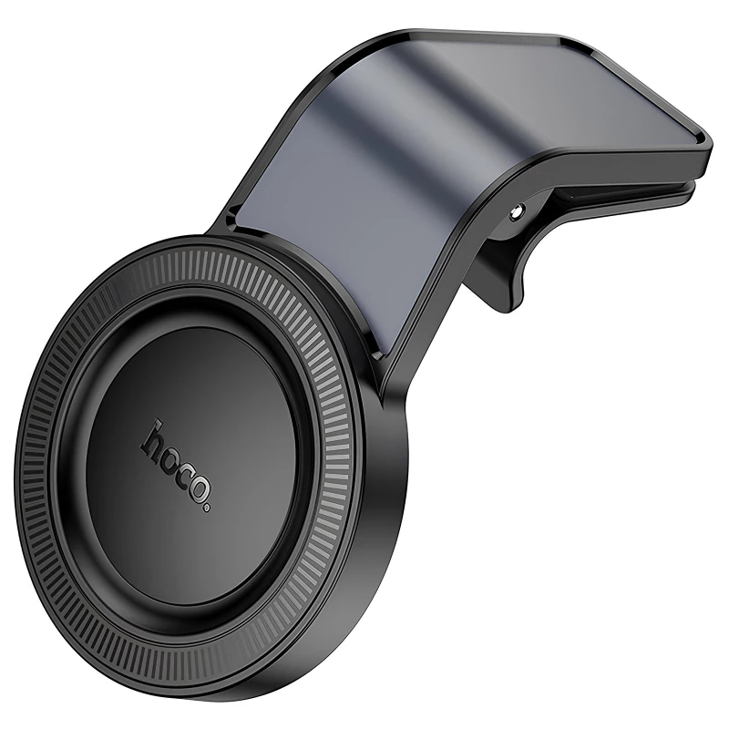 Автотримач Hoco H59 Show ring magnetic (L air outlet) – Black / Metal gray. Фото 7 з 7