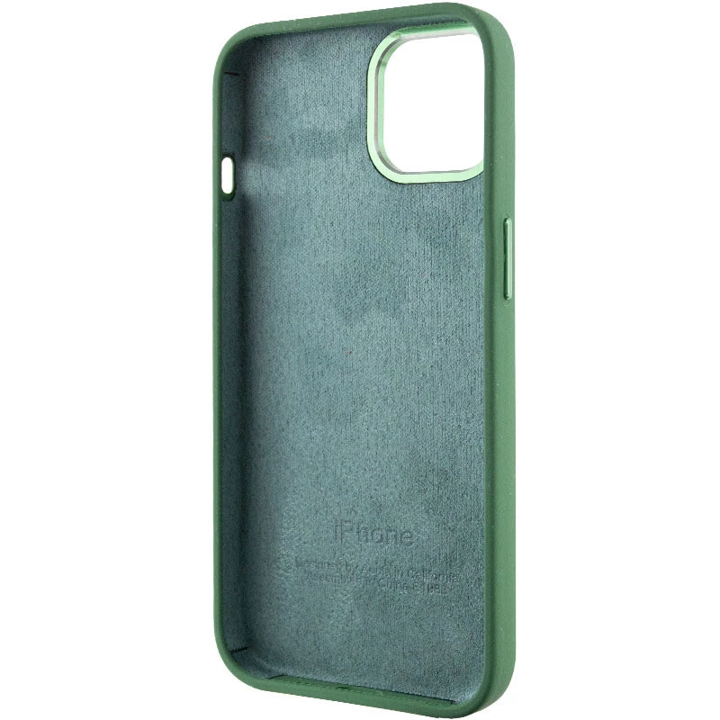 Чохол Silicone Case з металевими кнопками на Apple iPhone 12 Pro Max (6.7") – Зелений / Clover. Фото 6 з 9