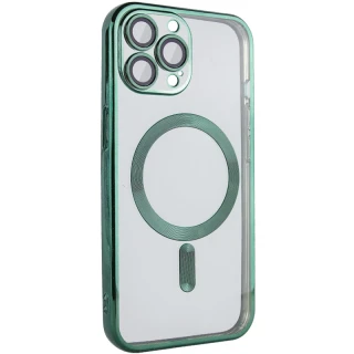 Хромовый TPU чехол с MagSafe для Apple iPhone 14 Pro Max (6.7") — Green