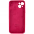 Чехол Silicone Case с защитой камеры для Apple iPhone 14 (6.1") – Красный / Rose Red. Фото 5 из 8