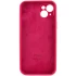 Чехол Silicone Case с защитой камеры для Apple iPhone 15 Plus (6.7") – Красный / Rose Red. Фото 4 из 7