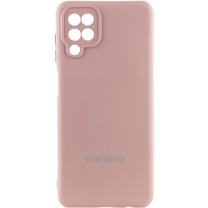 Чохол Silicone Case Lakshmi Premium L з закритою камерою на Samsung Galaxy A12 – Рожевий / Pink Sand. Фото 1 з 2